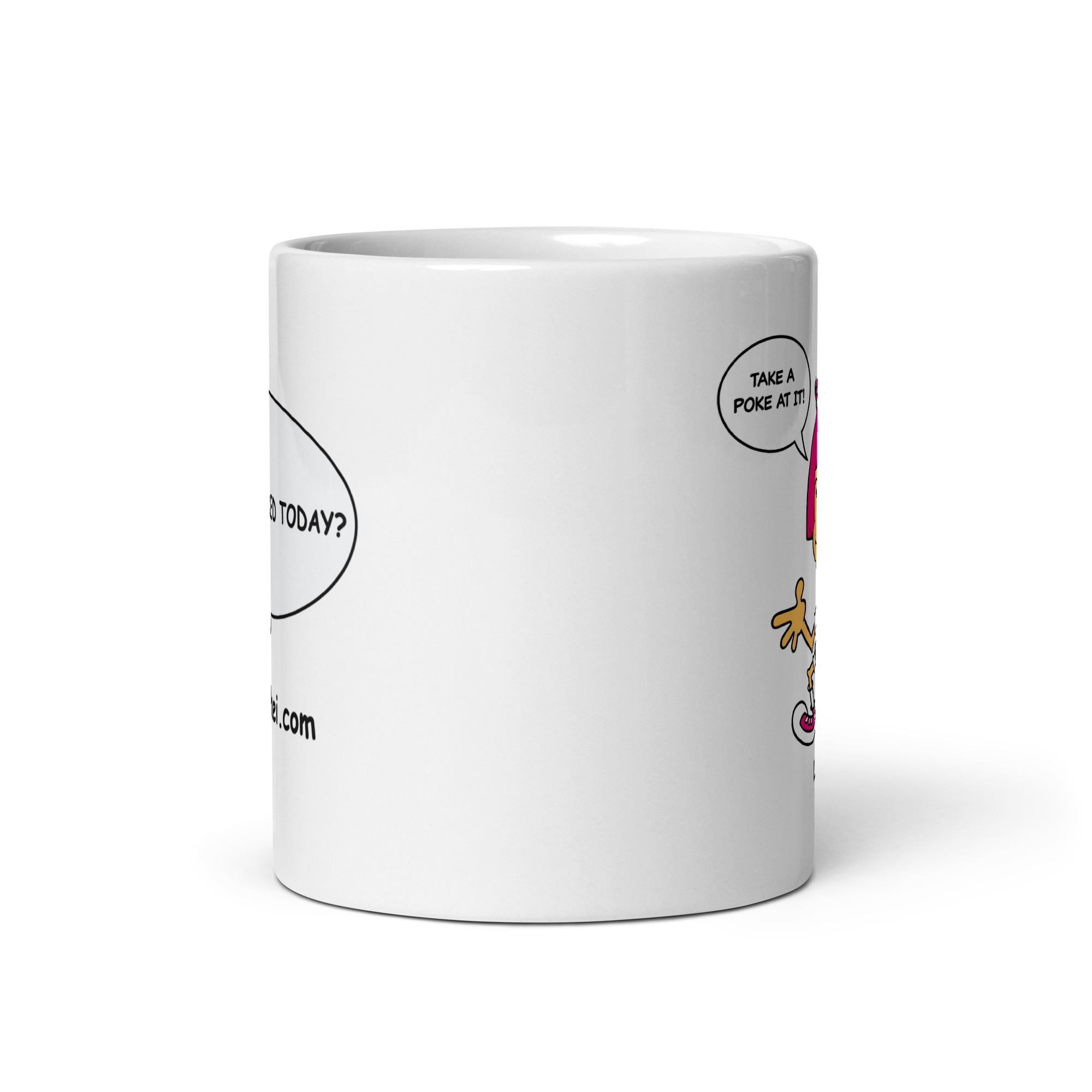 La La White glossy mug - Image 4