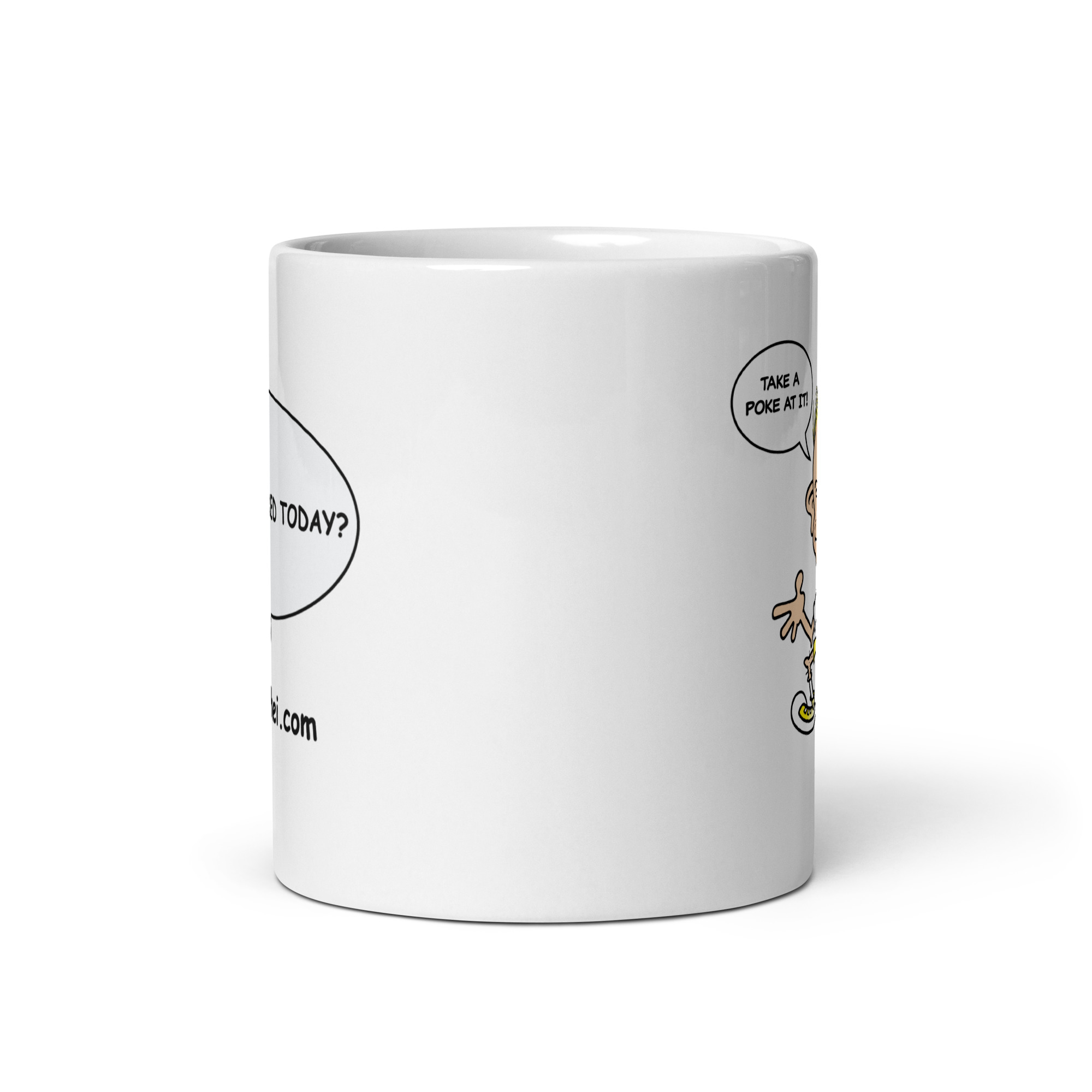 Inky White glossy mug - Image 4