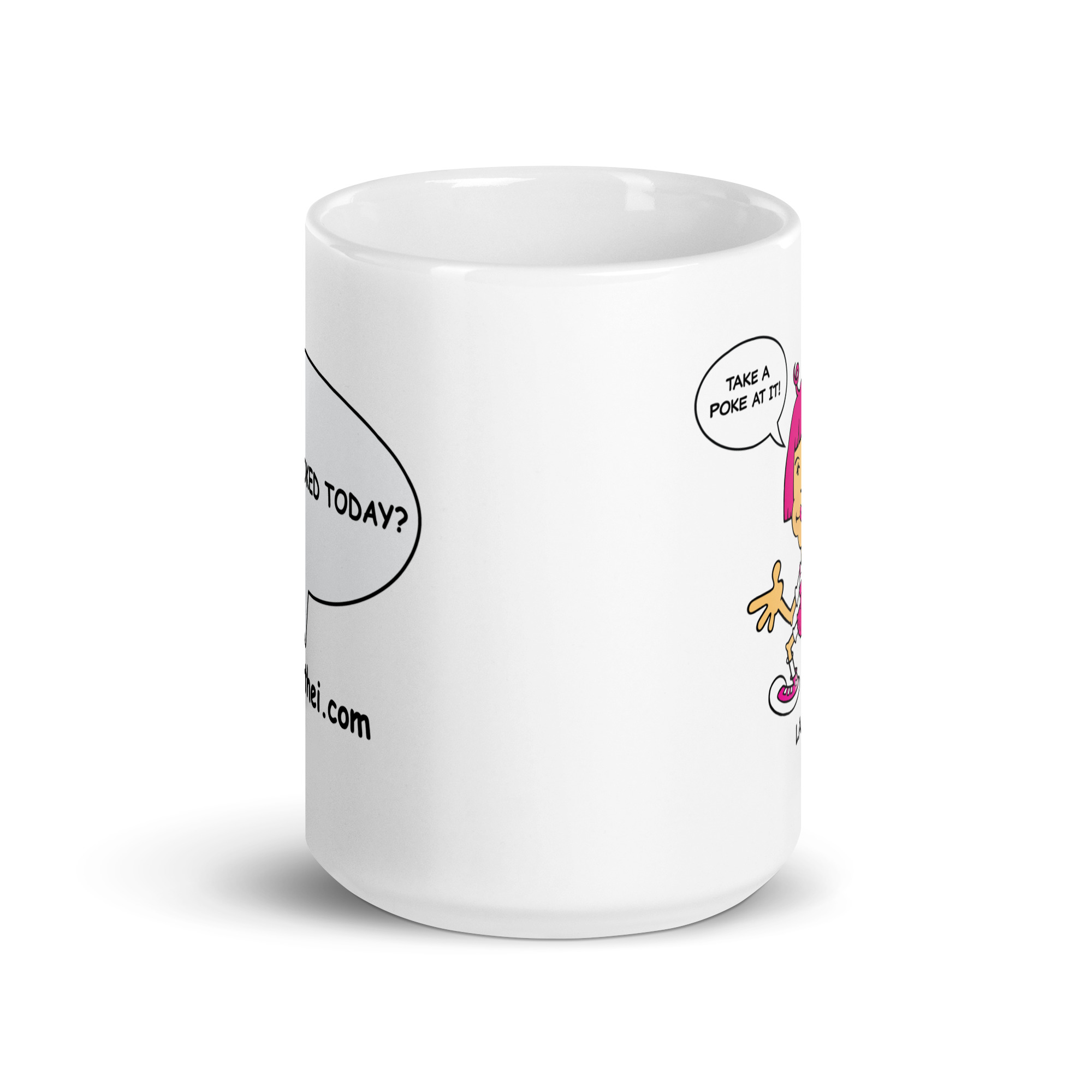 La La White glossy mug - Image 7