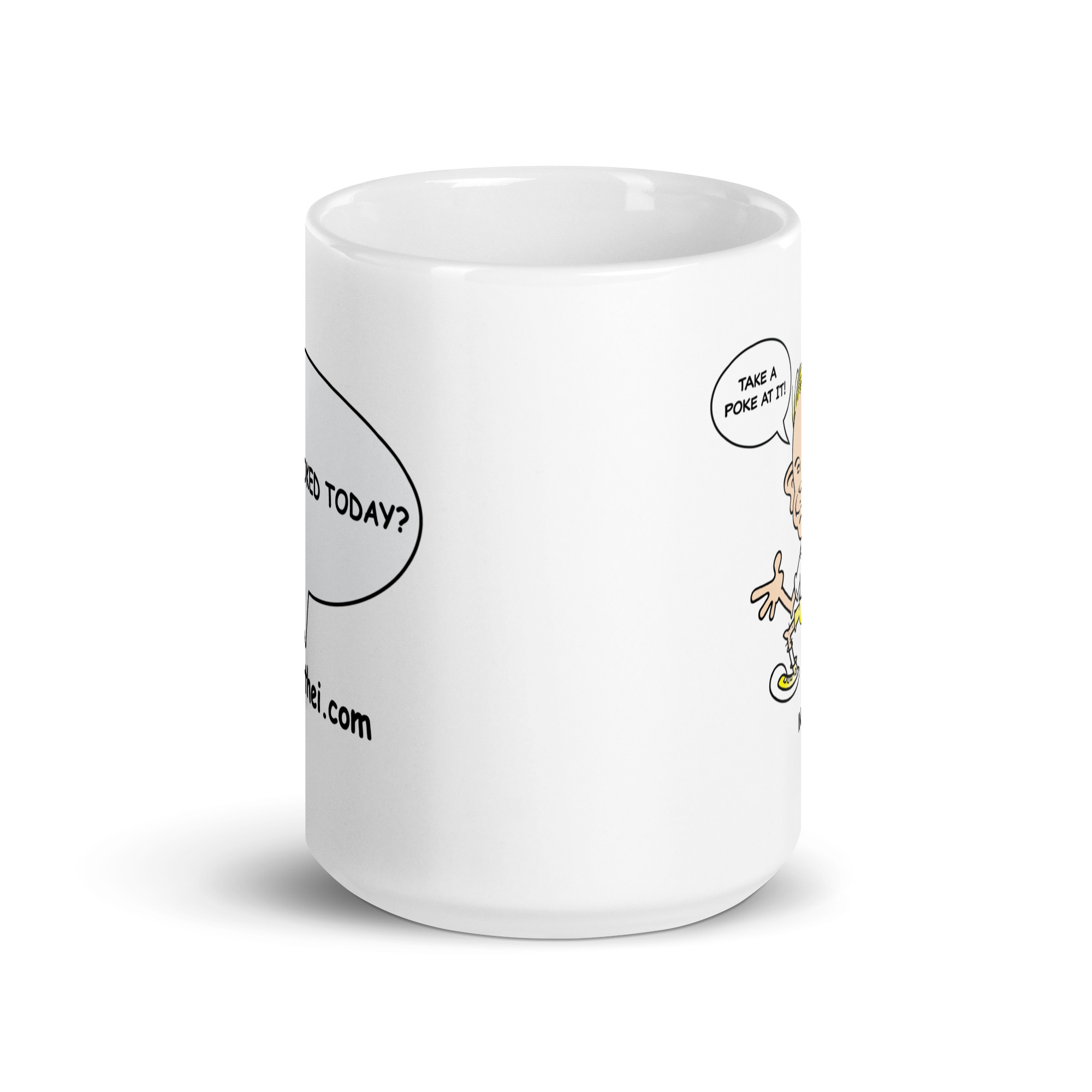 Inky White glossy mug - Image 7
