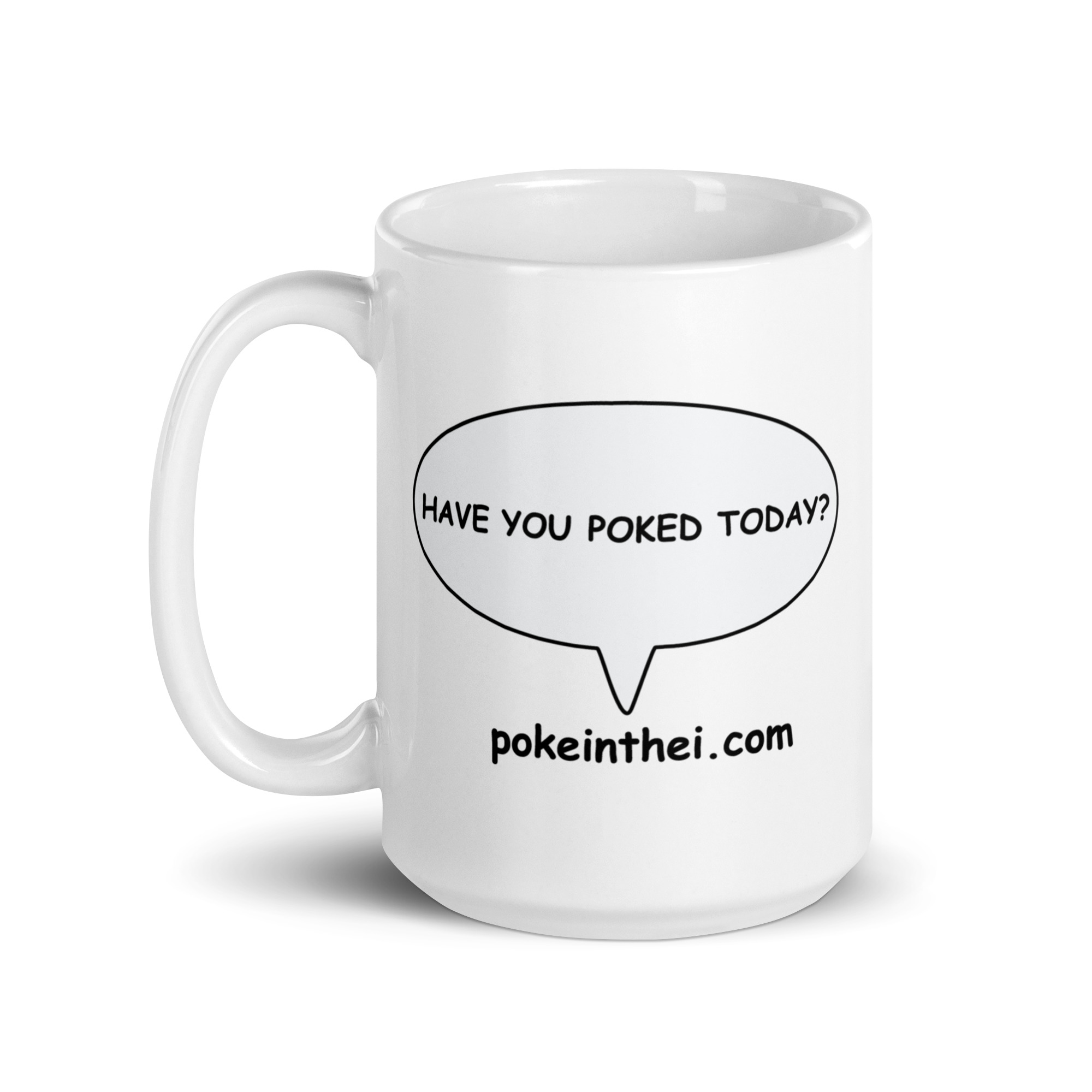 Inky White glossy mug - Image 6