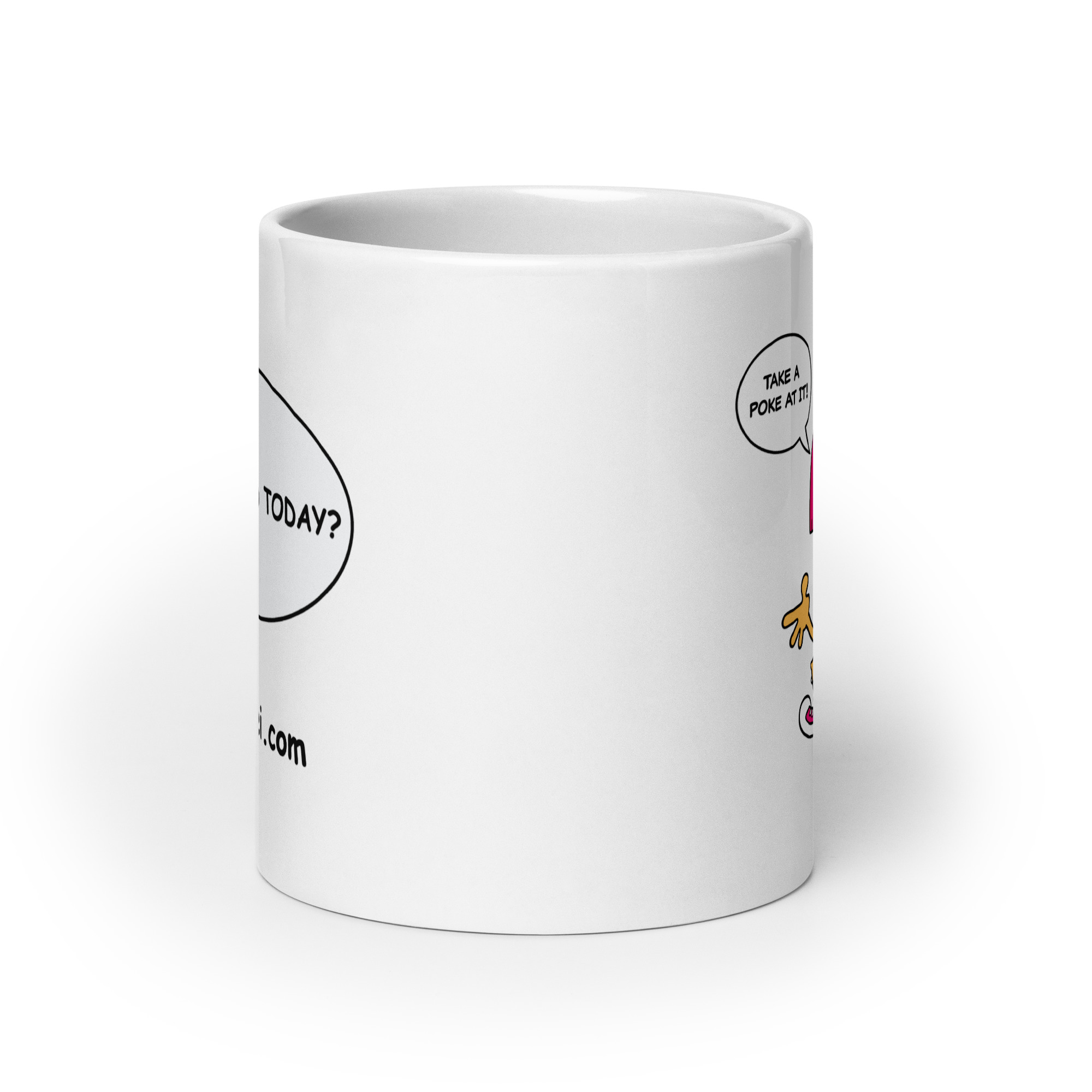 La La White glossy mug - Image 9