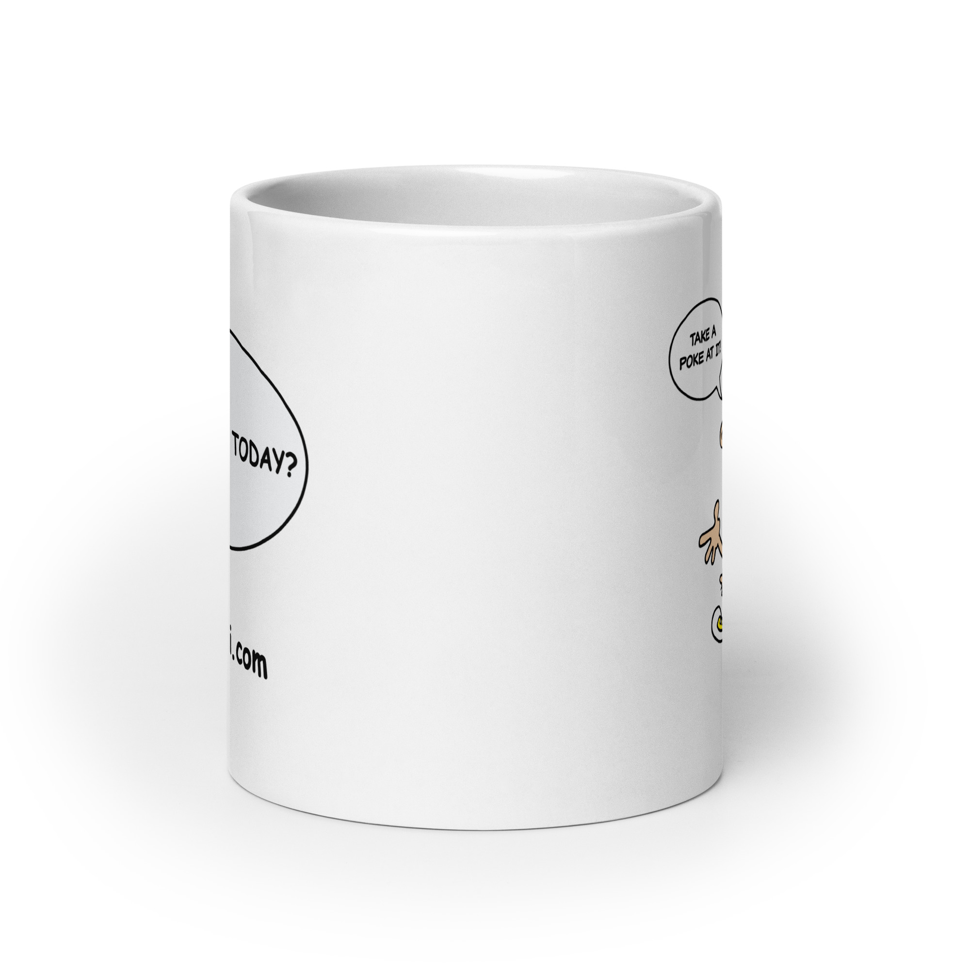 Inky White glossy mug - Image 9