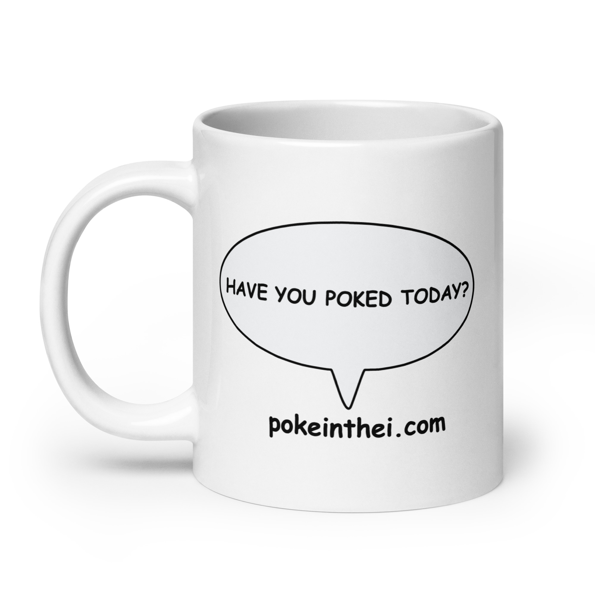 Inky White glossy mug - Image 8